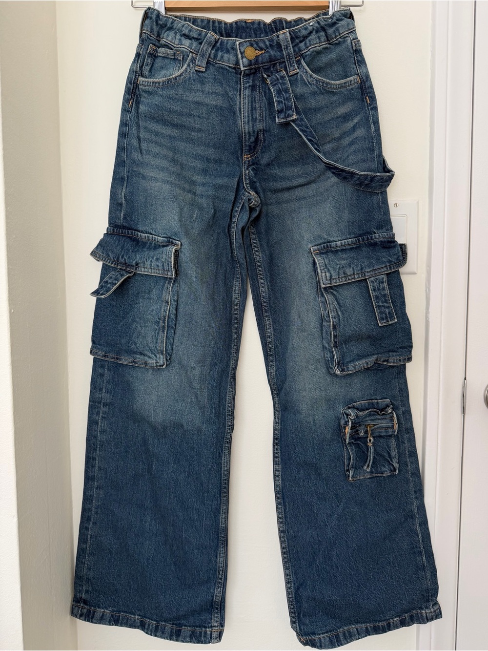 H&M Blue Cargo Jeans for Kids